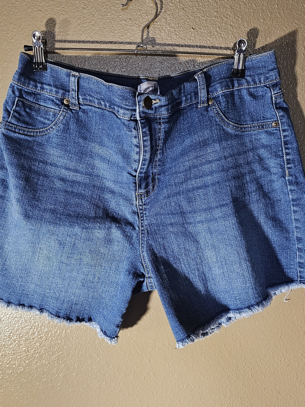 Classic High-Rise Jean Denim Cutoff Shorts Women's Size XL